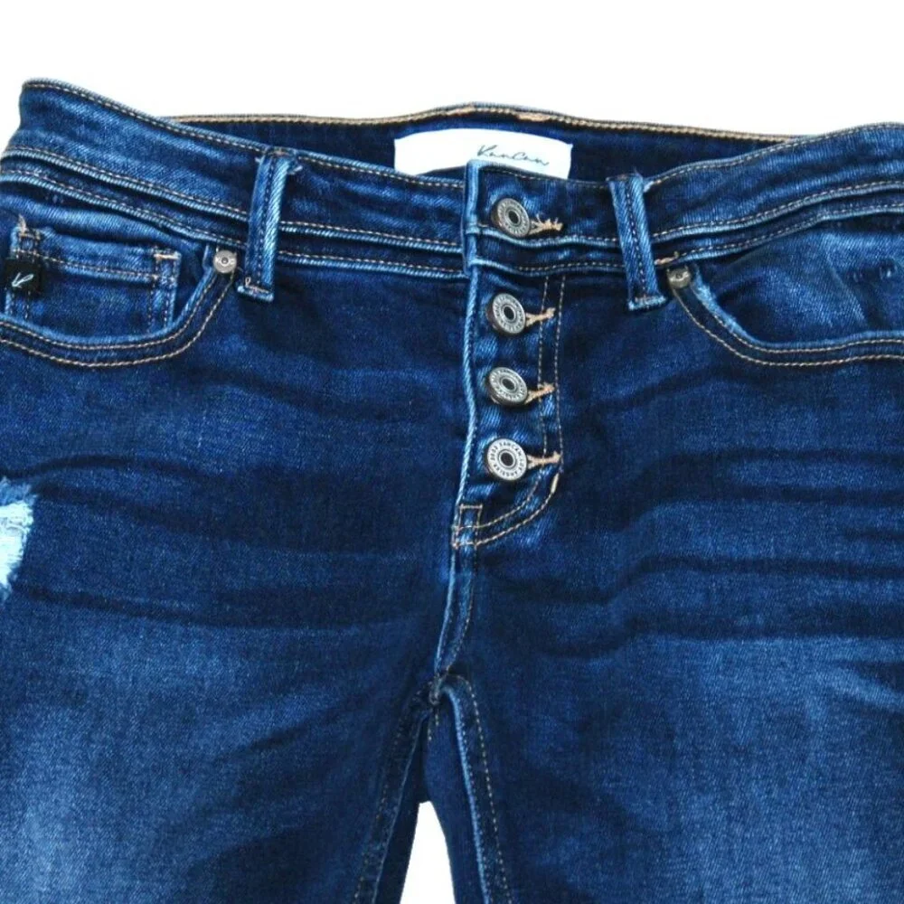 Kancan Jeans Size 3/25  Distressed Mid Rise